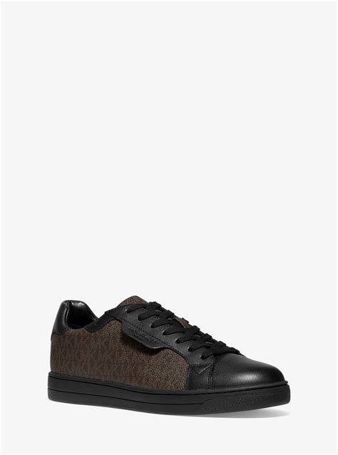 michael kors keating|Keating Leather Sneaker .